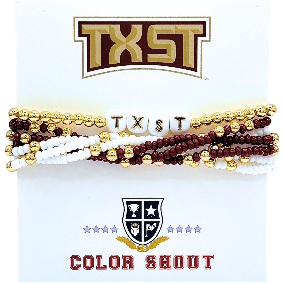 Lucky 7 College Stack Bracelet - Lizzy G's Fine Gifts