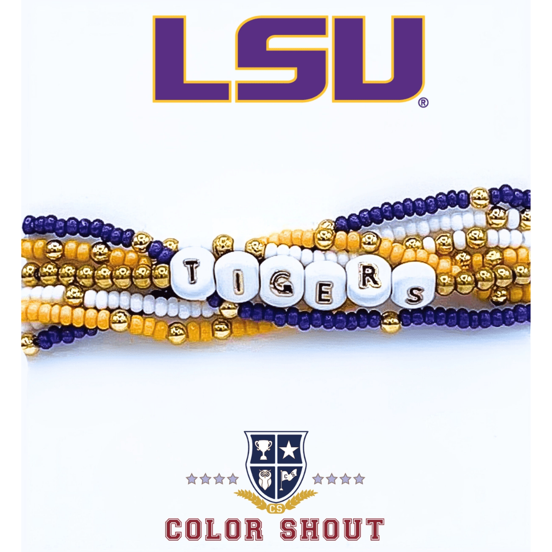 Lucky 7 College Stack Bracelet - Lizzy G's Fine Gifts