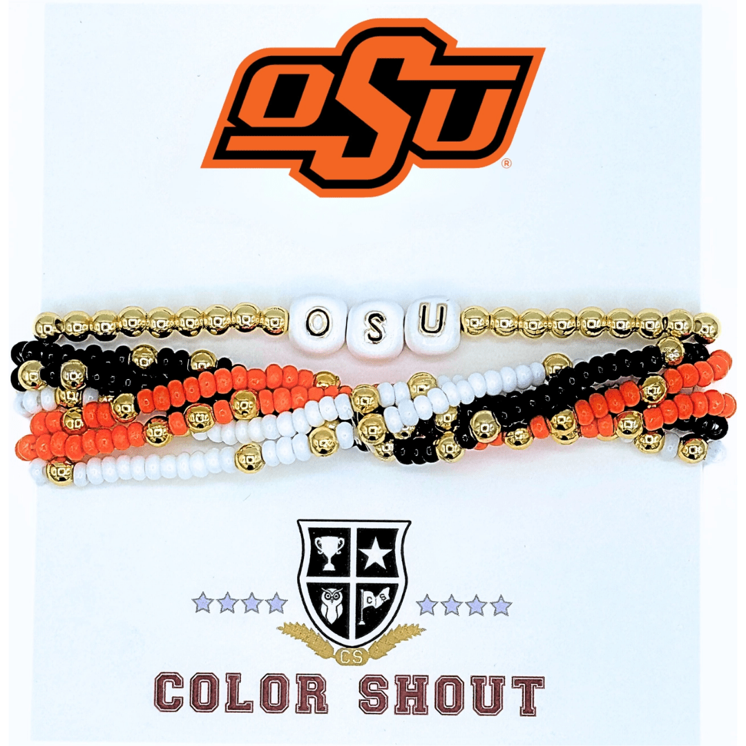 Lucky 7 College Stack Bracelet - Lizzy G's Fine Gifts