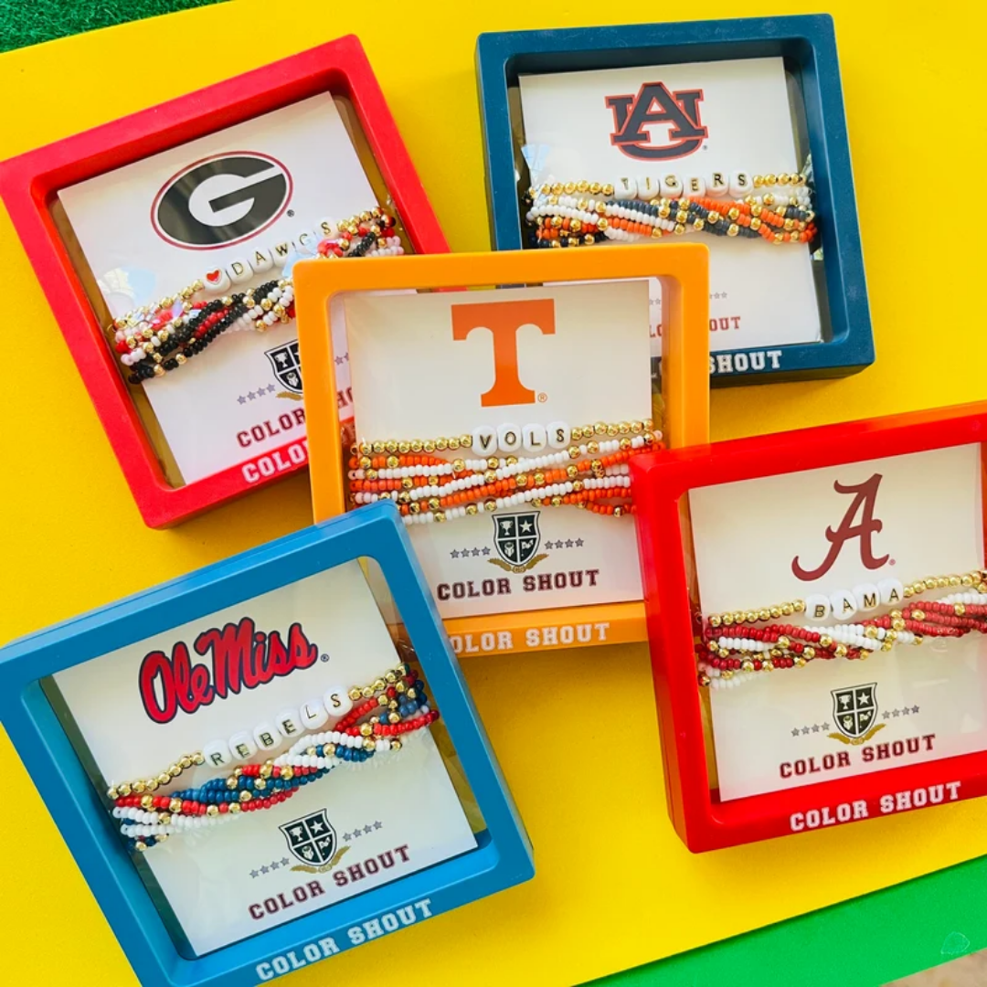 Lucky 7 College Stack Bracelet - Lizzy G's Fine Gifts