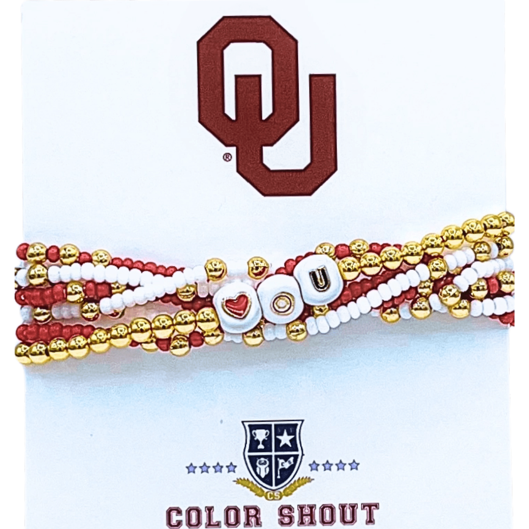 Lucky 7 College Stack Bracelet - Lizzy G's Fine Gifts