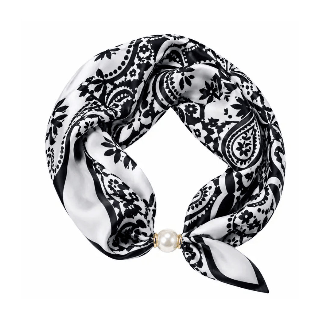 Magnetic Pearl Scarf Choker Necklace - Lizzy G's Fine Gifts