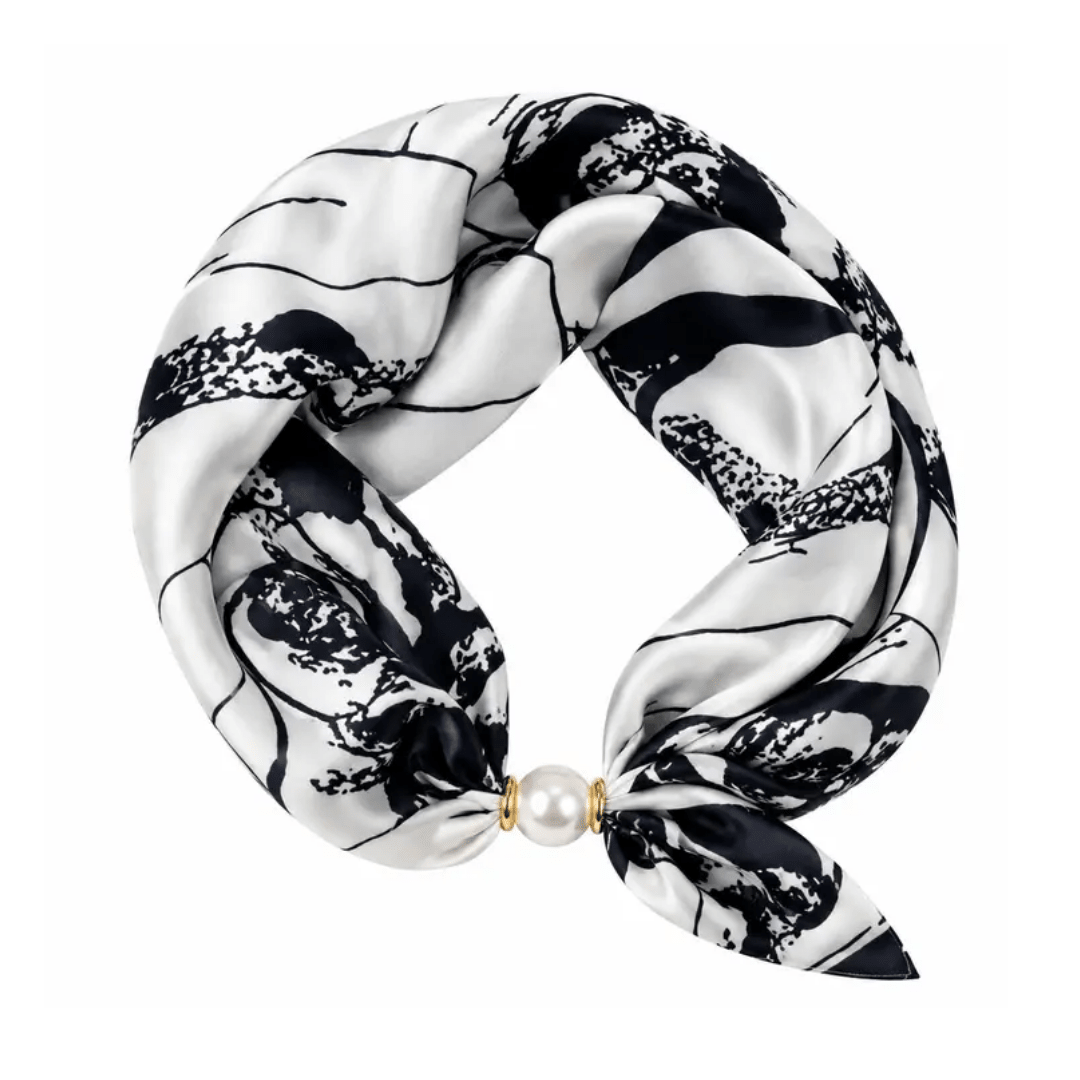 Magnetic Pearl Scarf Choker Necklace - Lizzy G's Fine Gifts