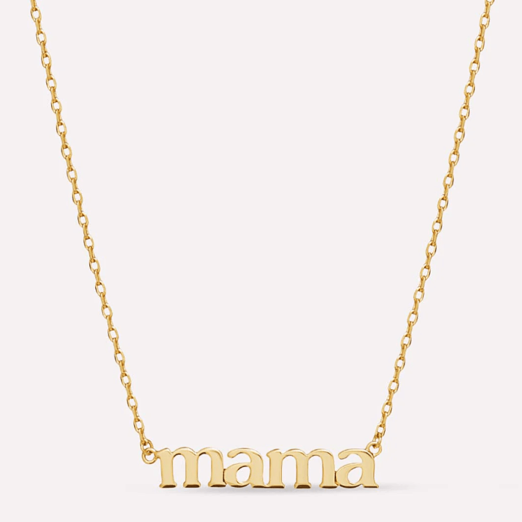 Mama Gold Necklace - Lizzy G's Fine Gifts