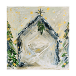 Manger 6x6 Canvas - Lizzy G's Fine Gifts