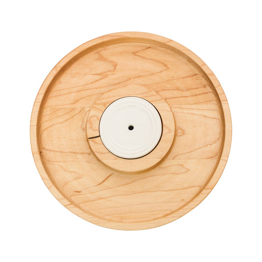 Maple Cracker Round Serving Board - Lizzy G's Fine Gifts