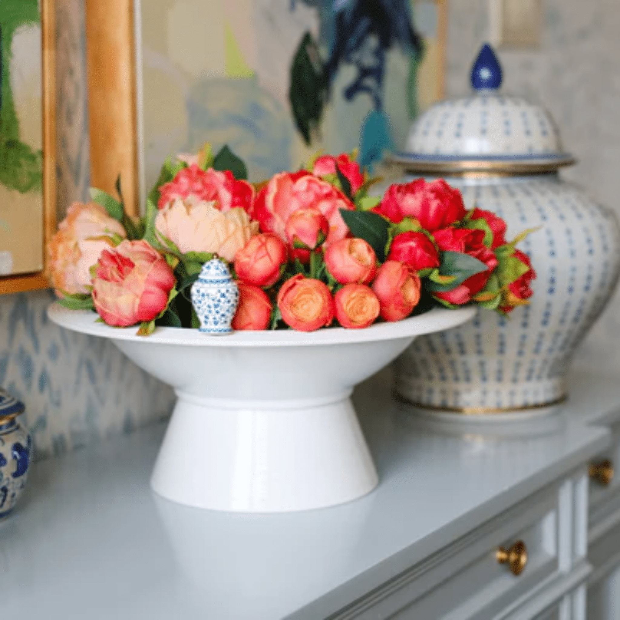 Melamine Shallow Serving Bowl - Lizzy G's Fine Gifts