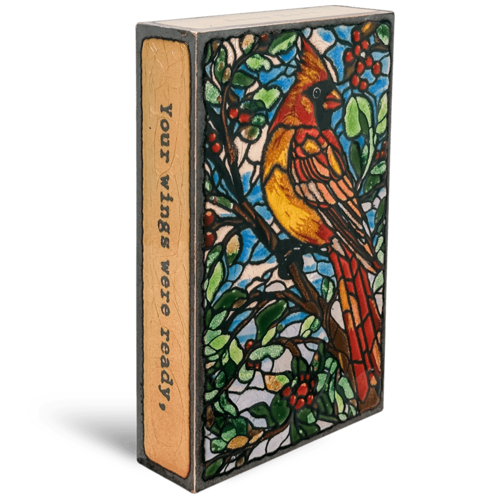 Messenger - 302 - Copper Art Block - Lizzy G's Fine Gifts