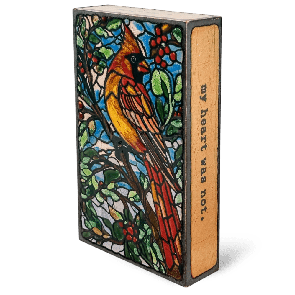 Messenger - 302 - Copper Art Block - Lizzy G's Fine Gifts