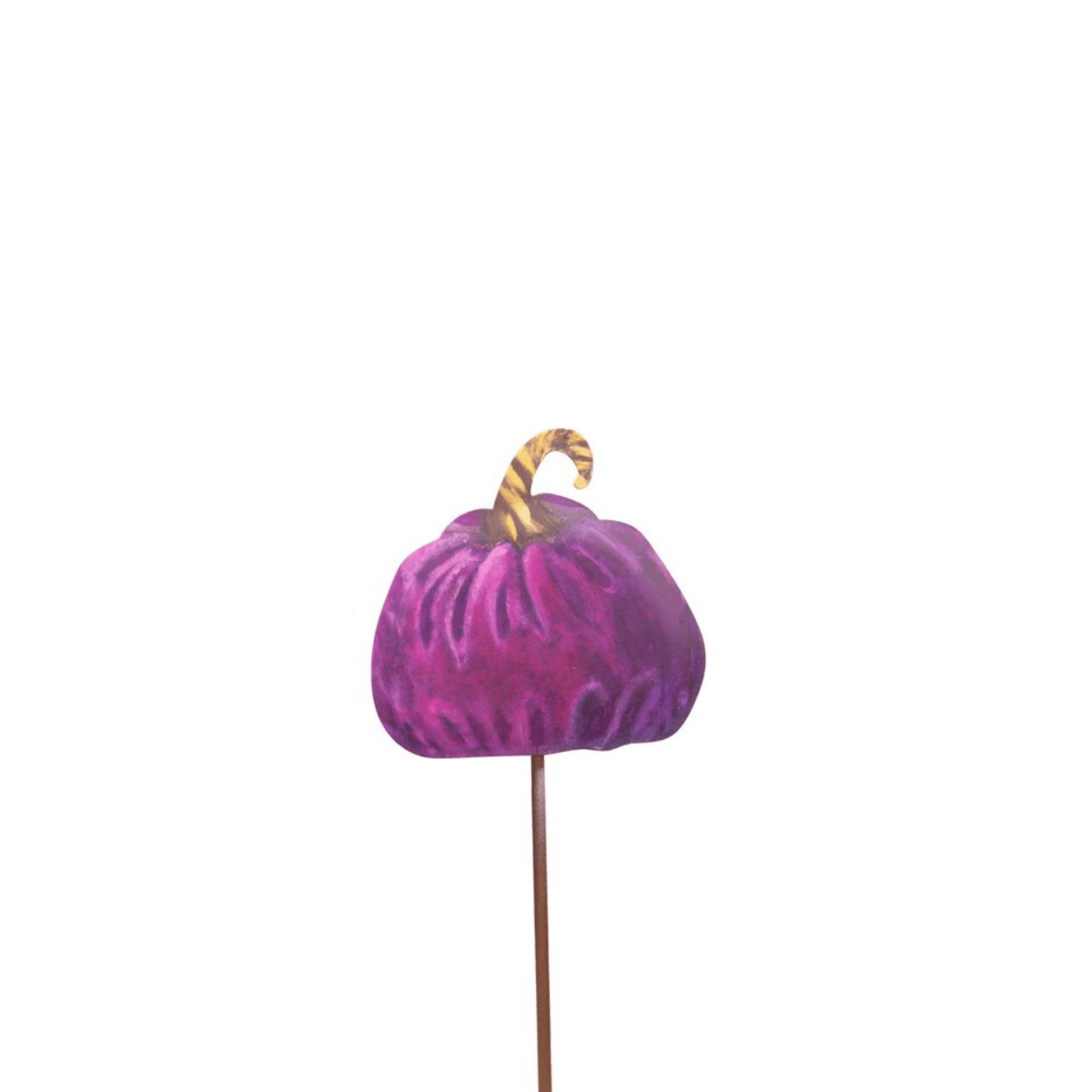 Metal Faux Painted Velvet Pumpkin Decor - Lizzy G's Fine Gifts