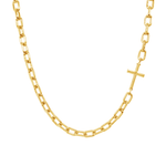 Mini Chain Breaker Cross Necklace - Lizzy G's Fine Gifts