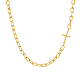 Mini Chain Breaker Cross Necklace - Lizzy G's Fine Gifts