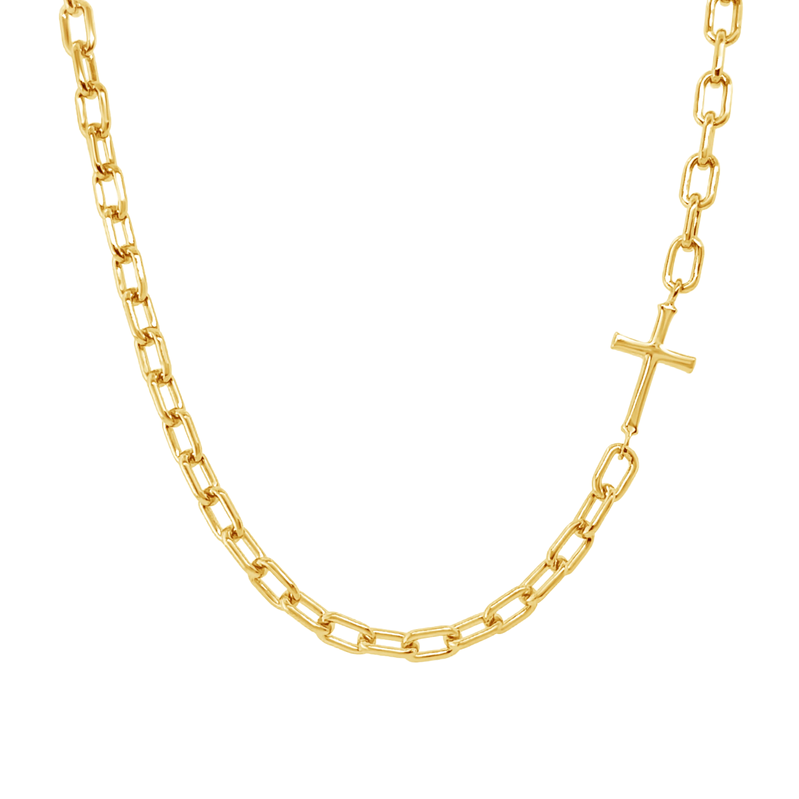 Mini Chain Breaker Cross Necklace - Lizzy G's Fine Gifts