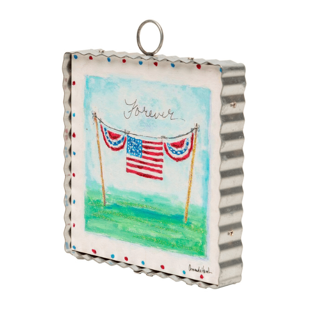 Mini Gallery- Forever Free Flag - Lizzy G's Fine Gifts