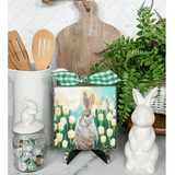 Mini Gallery Print - Bunny in Tulips - Lizzy G's Fine Gifts