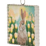 Mini Gallery Print - Bunny in Tulips - Lizzy G's Fine Gifts