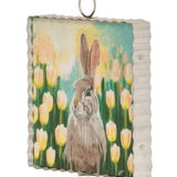 Mini Gallery Print - Bunny in Tulips - Lizzy G's Fine Gifts