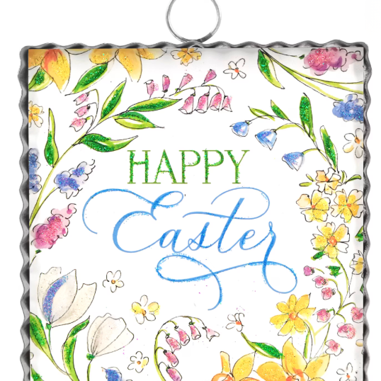 Mini Gallery Print - Happy Easter Flower - Lizzy G's Fine Gifts