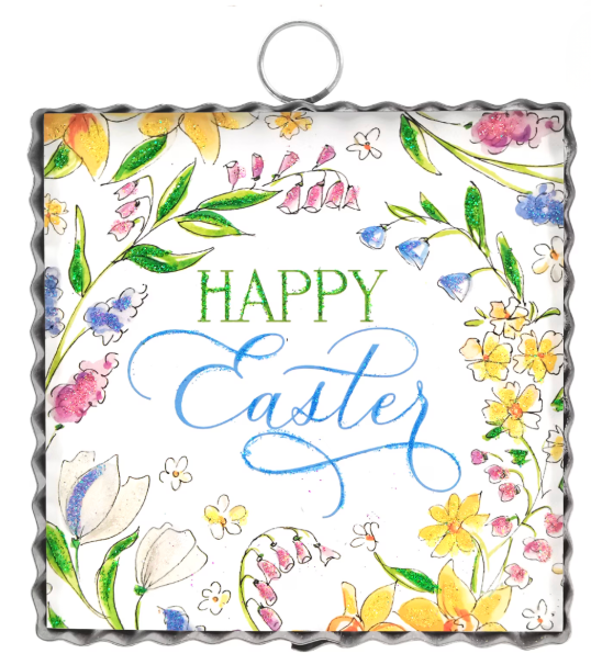Mini Gallery Print - Happy Easter Flower - Lizzy G's Fine Gifts