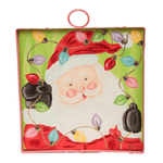 Mini Gallery Print - Merry & Bright Santa & Bulbs - Lizzy G's Fine Gifts