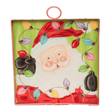 Mini Gallery Print - Merry & Bright Santa & Bulbs - Lizzy G's Fine Gifts