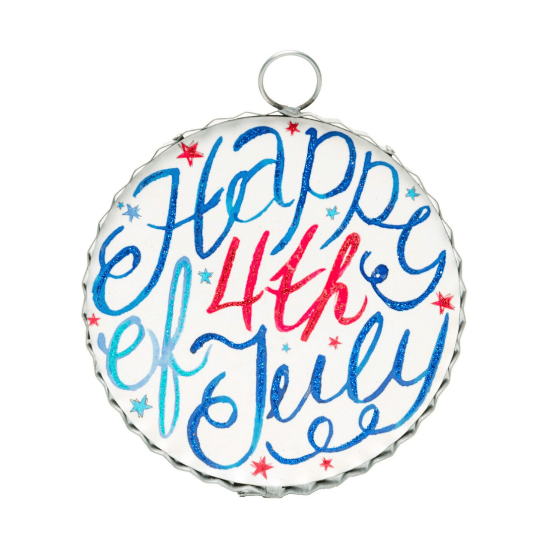 Mini Round Happy 4th Of July - Lizzy G's Fine Gifts