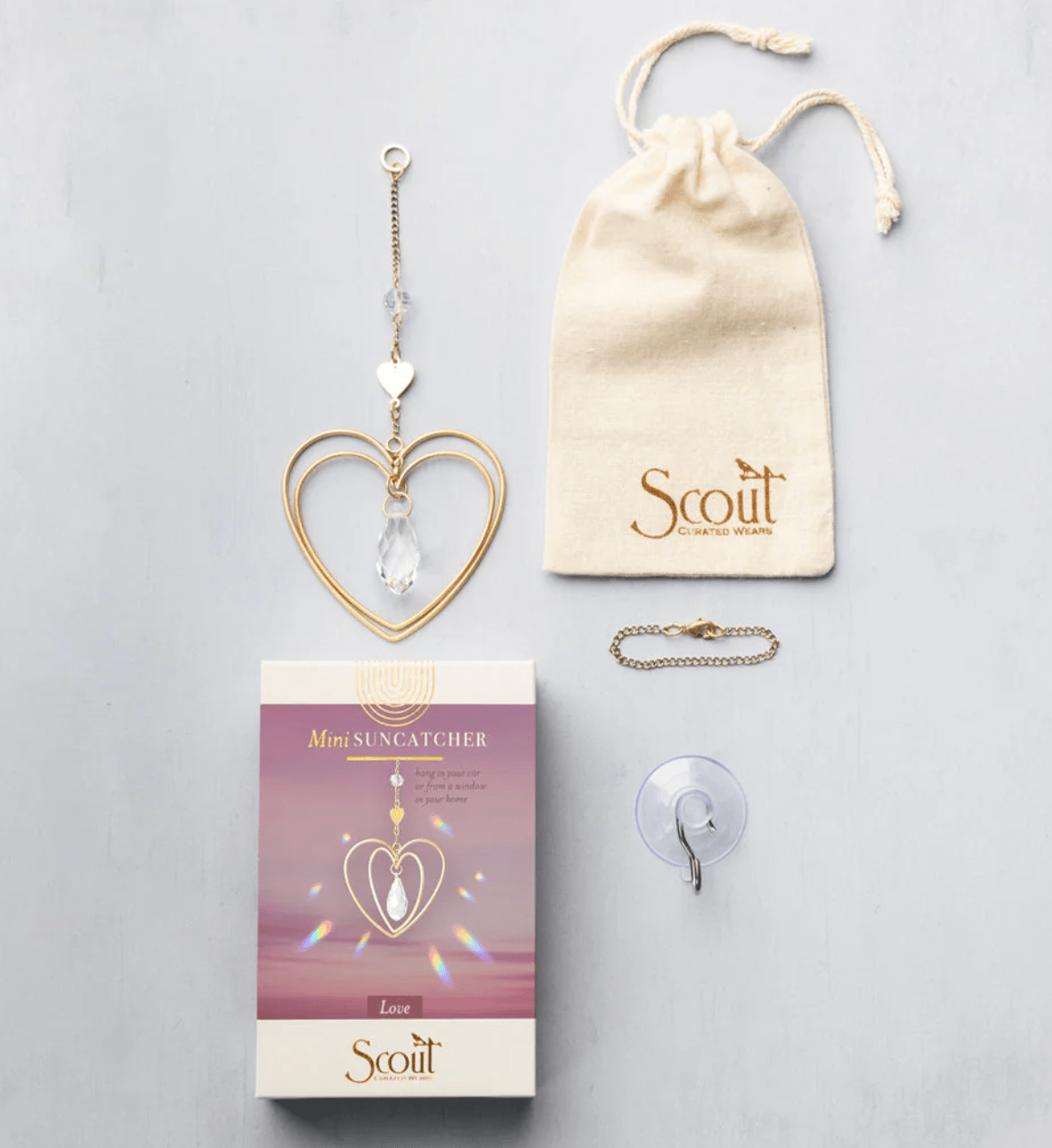 Mini Suncatcher - Heart/Love - Lizzy G's Fine Gifts