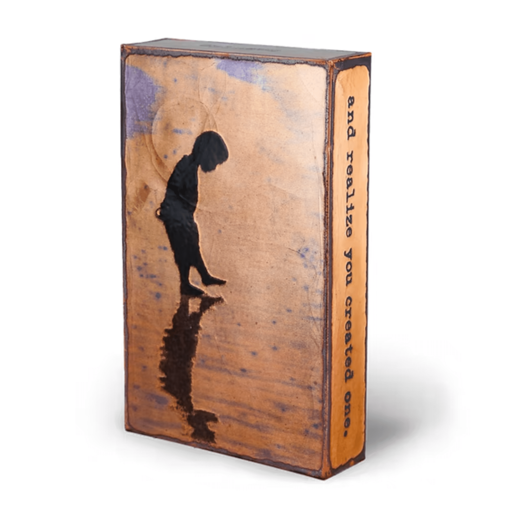Miracle - 153 - Copper Art Block - Lizzy G's Fine Gifts