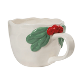 Mistletoe Sculpted Mug - Lizzy G's Fine Gifts