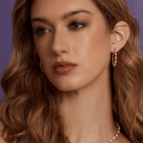 Mixed Bead Small Hoop Earrings - Lizzy G's Fine Gifts