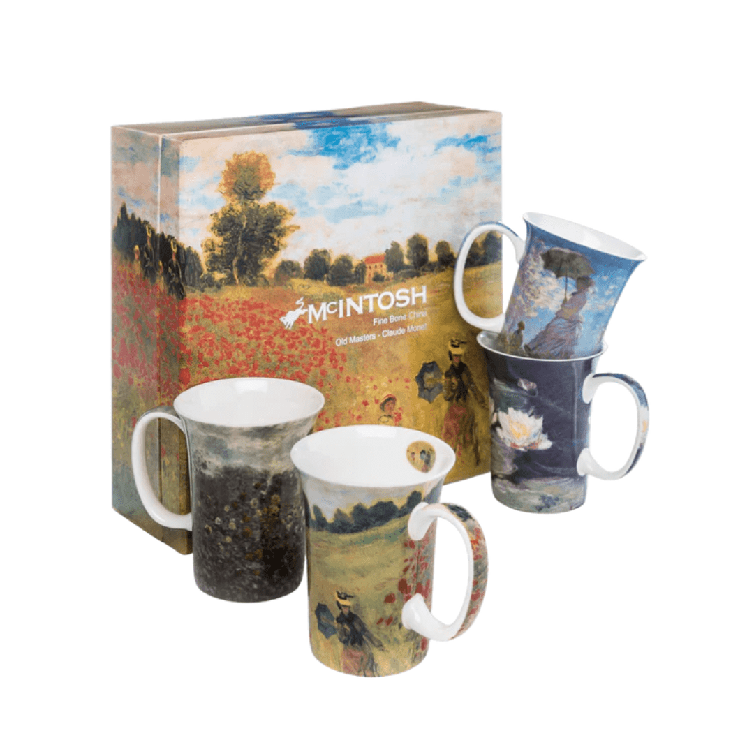 Monet Classics Tea Mugs Set of 4 - Lizzy G's Fine Gifts