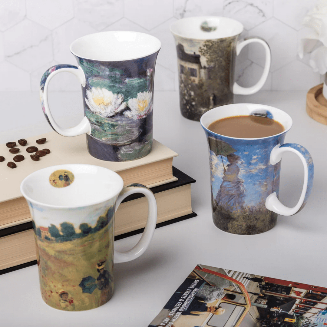 Monet Classics Tea Mugs Set of 4 - Lizzy G's Fine Gifts