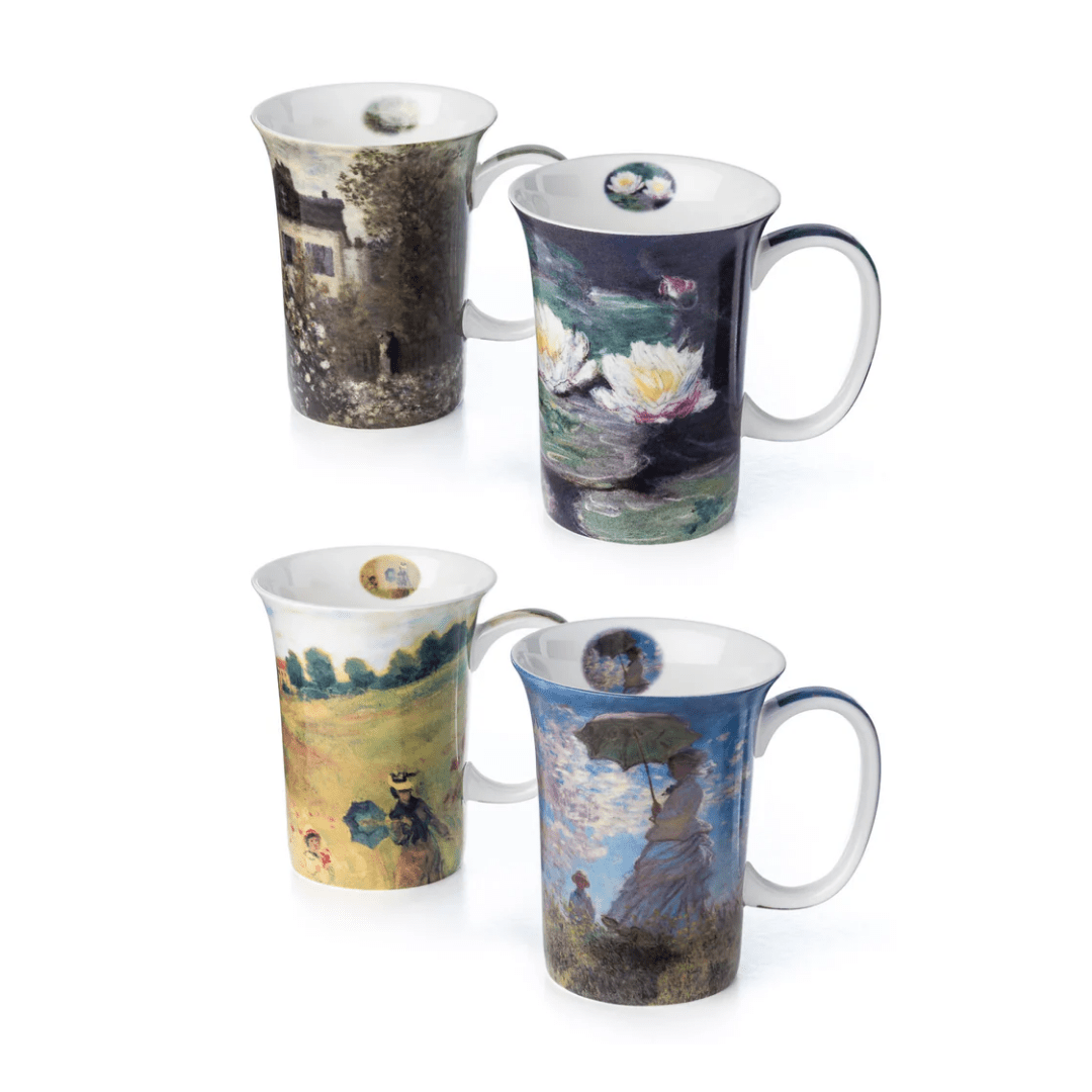 Monet Classics Tea Mugs Set of 4 - Lizzy G's Fine Gifts