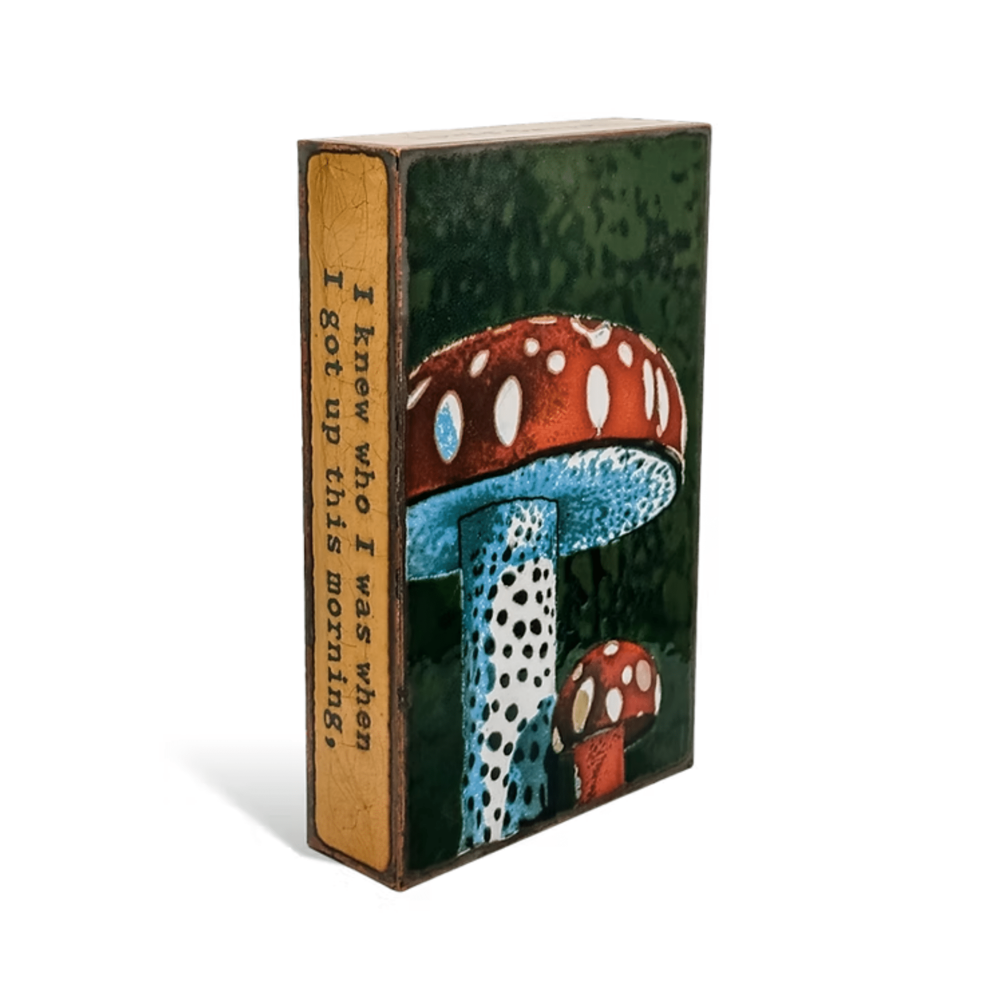 Mushroom - 276 - Copper Art Block - Lizzy G's Fine Gifts