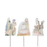 Nativity Set - 3 Piece Set of Metal Decor - Lizzy G's Fine Gifts