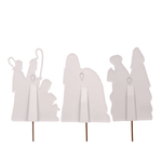 Nativity Set - 3 Piece Set of Metal Decor - Lizzy G's Fine Gifts