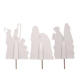 Nativity Set - 3 Piece Set of Metal Decor - Lizzy G's Fine Gifts