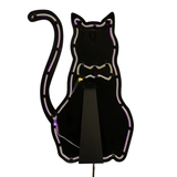 Neon Light Black Cat Metal Decor - Lizzy G's Fine Gifts