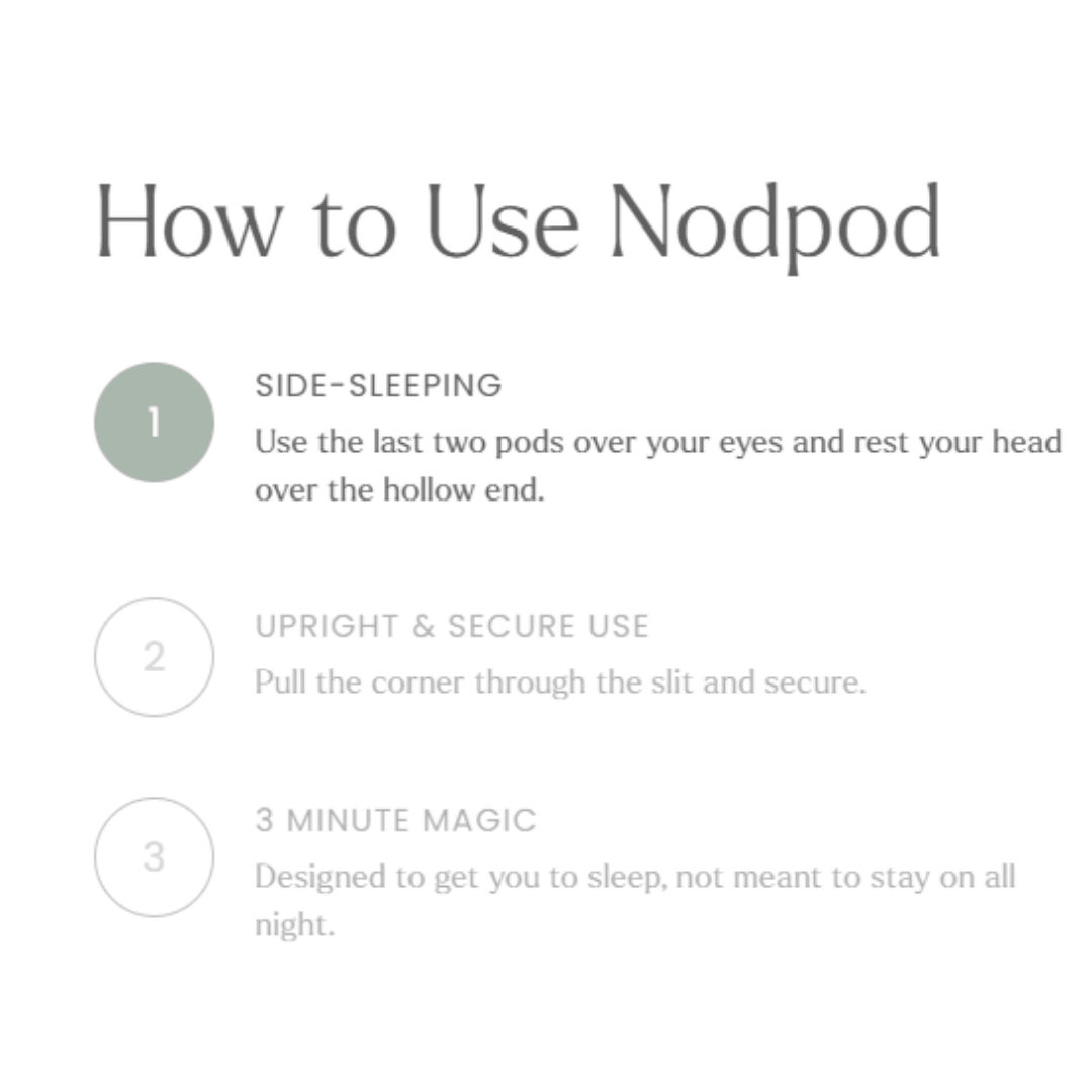 NodPod Weighted Sleep Eye Mask - Lizzy G's Fine Gifts