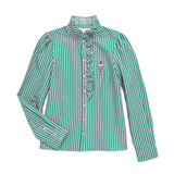 Nutcracker Embroidered Ruffled Blouse - Lizzy G's Fine Gifts