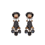 Obsidian Night Earrings - C2466 - Lizzy G's Fine Gifts