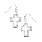 Open Cross Earrings - Lizzy G's Fine Gifts