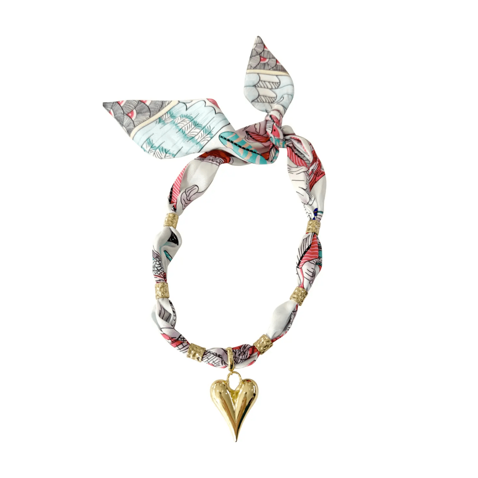 Palm Scarf Necklace - Lizzy G's Fine Gifts