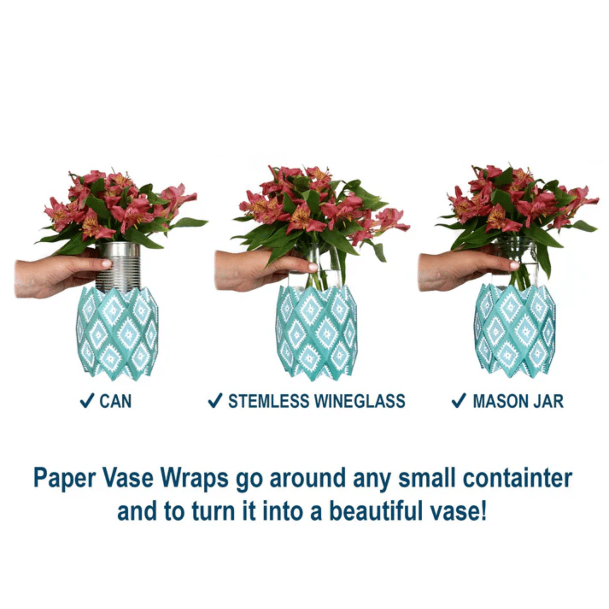 Paper Vase Wraps (Multiple Designs Available) - Lizzy G's Fine Gifts