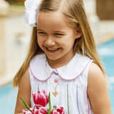 Paperclip Chain Necklace with Heart - Lizzy G's Fine Gifts