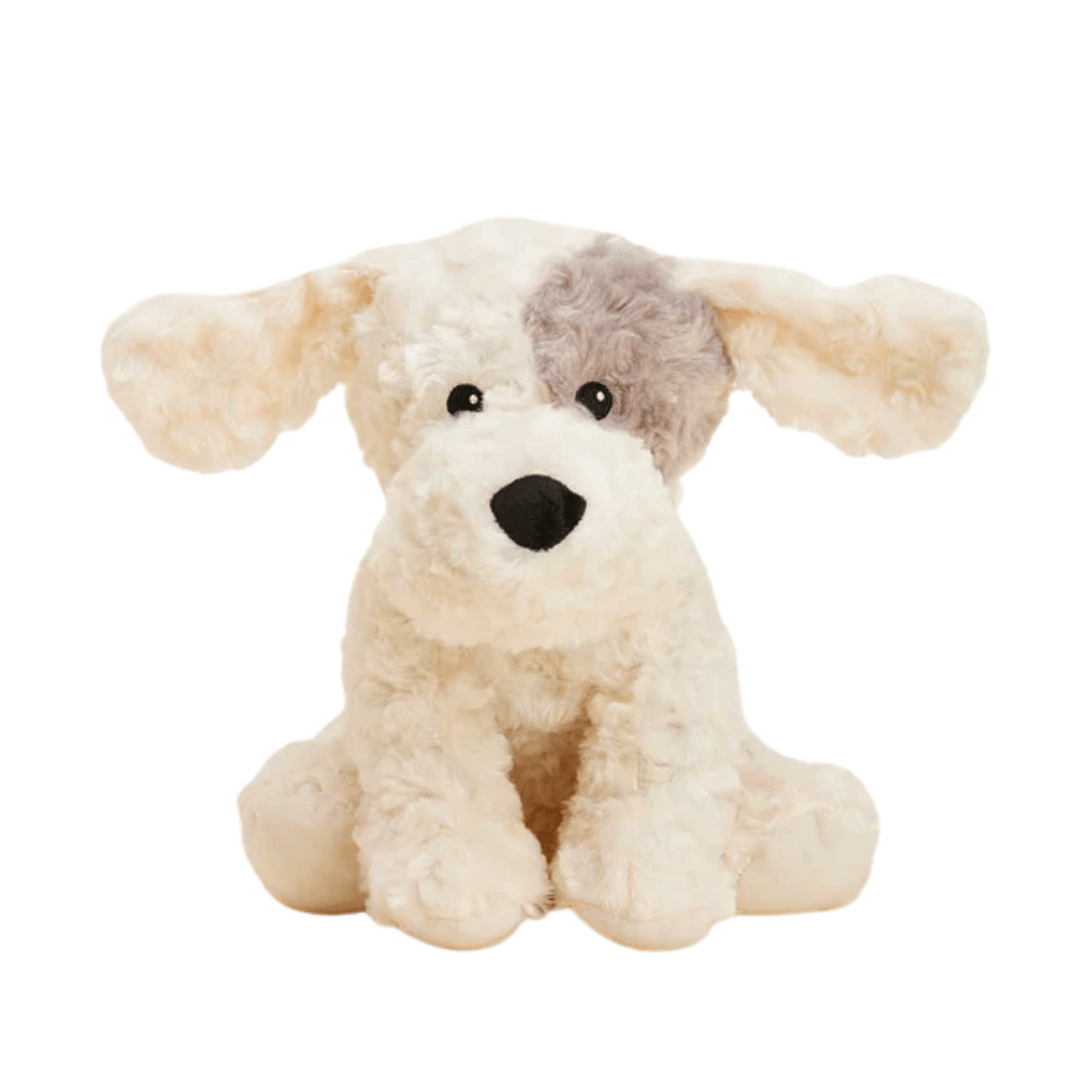 Patch Curly Dog Warmies - Lizzy G's Fine Gifts