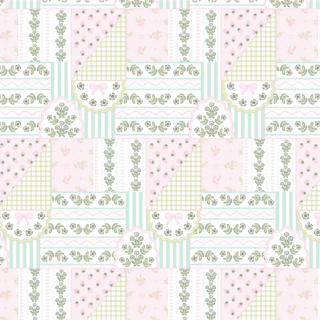 Patchwork Floral Pajama Set - Lizzy G's Fine Gifts