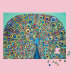 Peacock 1000 Piece Puzzle - Lizzy G's Fine Gifts