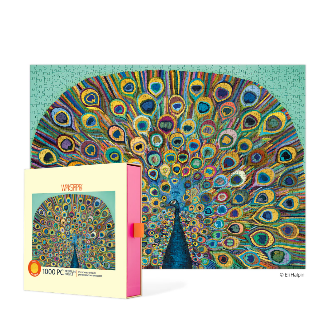 Peacock 1000 Piece Puzzle - Lizzy G's Fine Gifts