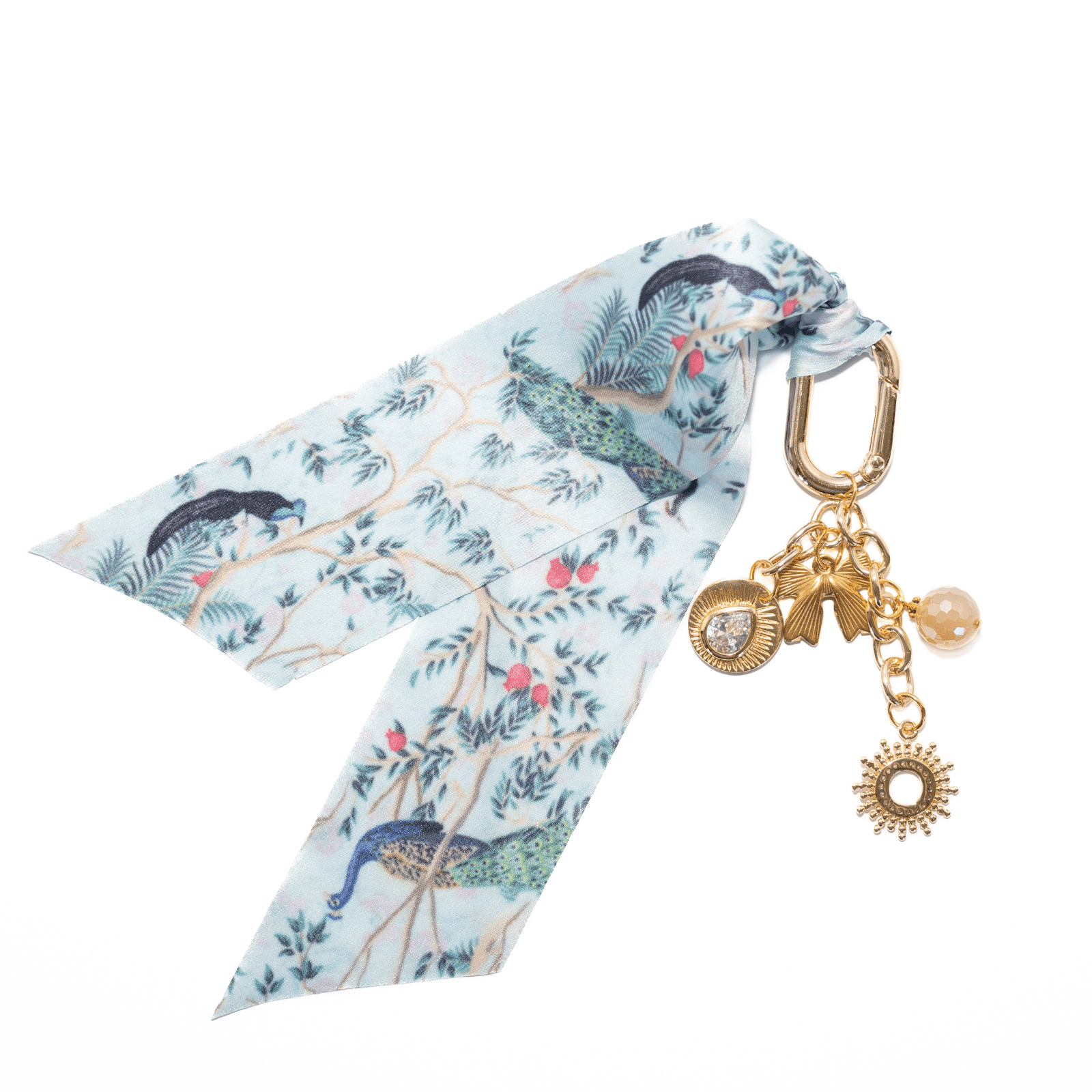 Peacock Paradise Bag Charm - Lizzy G's Fine Gifts